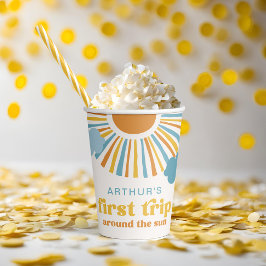 Zon Verjaardagspartij Papieren Kopjes Bekers