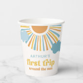 Zon Verjaardagspartij Papieren Kopjes Papieren Bekers (Voorkant)