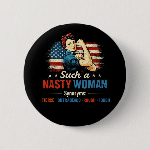 Zo'n Verschrikkelijke Vrouw Ronde Button 5,7 Cm