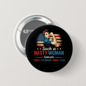 Zo'n Verschrikkelijke Vrouw Ronde Button 5,7 Cm (Voorkant /achterkant)