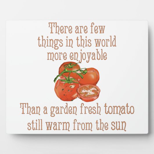 Zon Verwarmde Tomaten Fotoplaat (Voorkant)