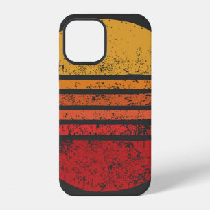 ZON Vintage Grunge Cirkel Illustratiesvintage, ci iPhone 12 Hoesje