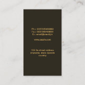 zon-visitekaartje visitekaartje (Achterkant)