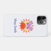 Zon, vlinder en bloem Case-Mate iPhone case (Achterkant (horizontaal))