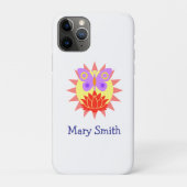 Zon, vlinder en bloem Case-Mate iPhone case (Achterkant)