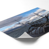 Zon Voyager-monument in Reykjavík Poster (Hoek)
