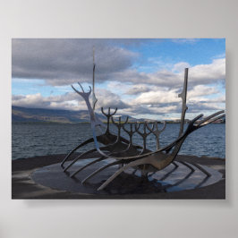 Zon Voyager-monument in Reykjavík Poster