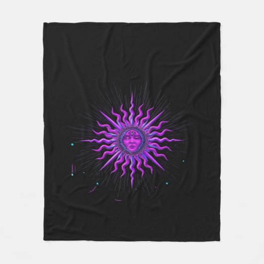 Zon - Whimsigoth Graphic Fleece Deken (Voorkant)