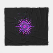 Zon - Whimsigoth Graphic Fleece Deken (Voorkant (Horizontaal))