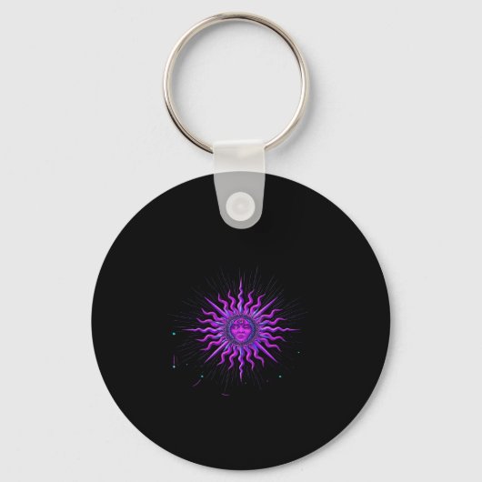 Zon - Whimsigoth Graphic Sleutelhanger (Voorkant)