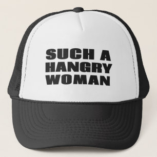 Zo'n woedende vrouw trucker pet