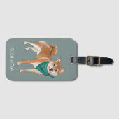 Zo'n Wow! Schattige Doge Shibe Bagagelabel (Voorkant (horizontaal))