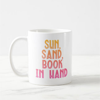 Zon Zand Boek in Hand Koffiemok
