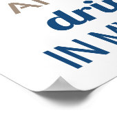 Zon Zand Drank In Hand Poster (Hoek)