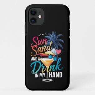 Zon Zand en een Drankje in Mijn Hand Strand Cruise Case-Mate iPhone Case