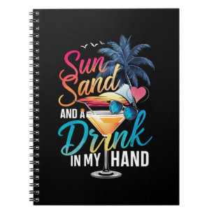 Zon Zand en een Drankje in Mijn Hand Strand Cruise Notitieboek
