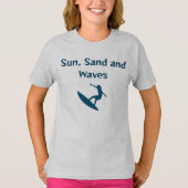 Zon, zand en golven T-shirt (Voorkant)