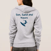 Zon, zand en golven T-shirt (Achterkant)