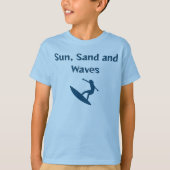 Zon, zand en golven T-shirt (Voorkant)