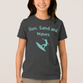 Zon, zand en golven T-shirt (Voorkant)