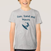Zon, zand en golven T-shirt (Voorkant)