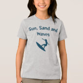 Zon, zand en golven T-shirt (Voorkant)