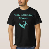 Zon, zand en golven T-shirt (Voorkant)