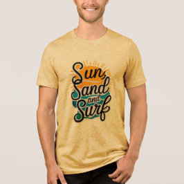 Zon Zand en Surf Tri-Blend Shirt