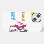 Zon Zand Surf iPhone Hoesje (Achterkant horizontaal)