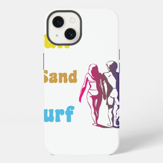 Zon Zand Surf iPhone Hoesje (Achterkant)