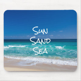 Zon Zand Zee Tropisch Strand Turquoise Water Muismat