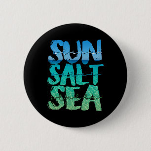 Zon Zand Zee Zout Strand Cruise Schip Zomer Vakant Ronde Button 5,7 Cm