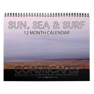 Zon, Zee en Surf 12 Maandkalender Kalender