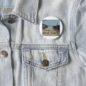 Zon, Zee en zand Ronde Button 5,7 Cm (In situ)