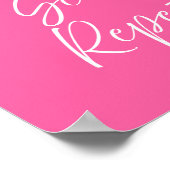 Zon Zee Herhaling Roze Poster | Preppy Kust (Hoek)