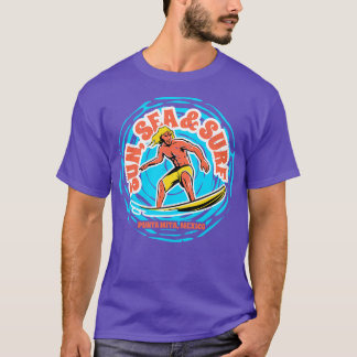 zon Zee Surf Punta Mita Mexico Retro Surfi T-shirt