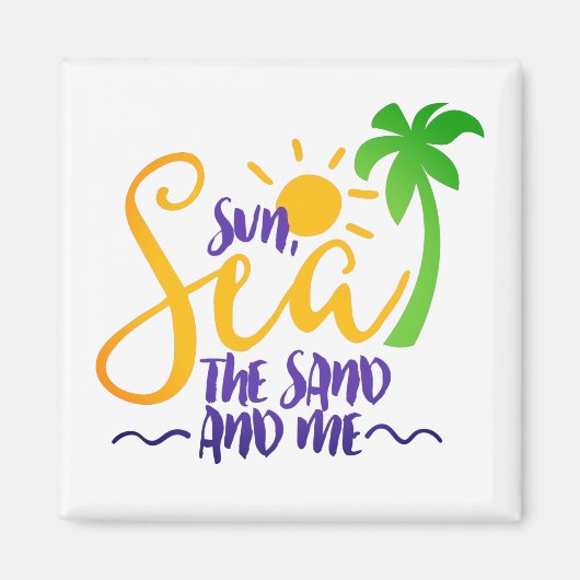 Zon, Zee, zand en ik Magneet (Voorkant)