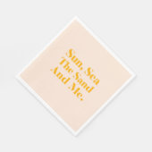 Zon, Zee, Zand en ik Servet (Hoek)