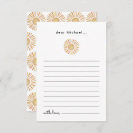 Zon Zon 1e Verjaardag Tijd Capsule Kaart