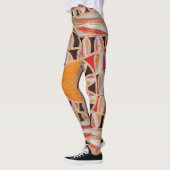 ZON ZONNE-ENERGIE Abstract Geometrisch Rood Sinaas Leggings (Links)