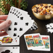 Zon, Zout, Zand – Retro Beach Vibes Pokerkaarten (Insitu)