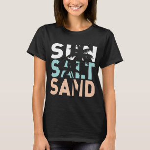 zon zout zand, strand t-shirt, zomer t-shirt
