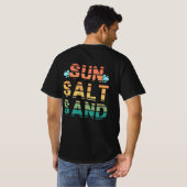 "zon zout zand" t-shirt (Achterkant volledig)