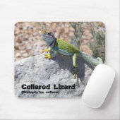 Zon Zwemelen Verzamelde hagedis Dichte foto Muismat (Met muis)