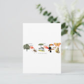 zona da mata tropical esquema didático briefkaart (Staand voorkant)