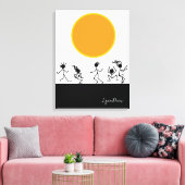 Zonaanbidders Uitgerekt Canvas Print (Insitu (Woonkamer))