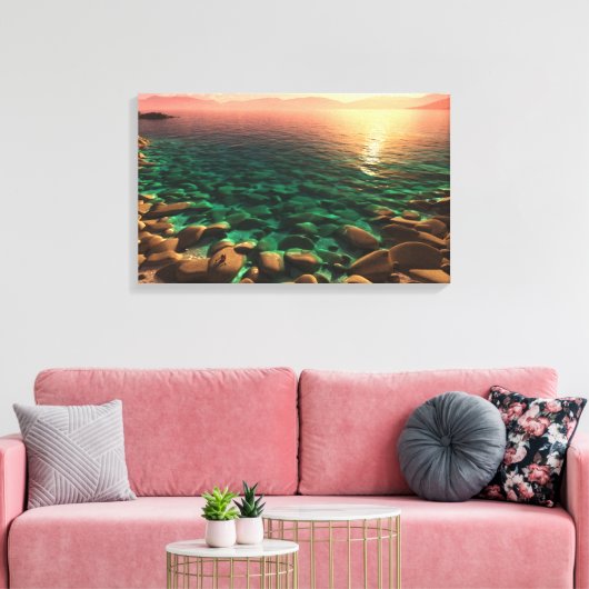 zonaanbidding canvas afdruk (Insitu (Woonkamer))
