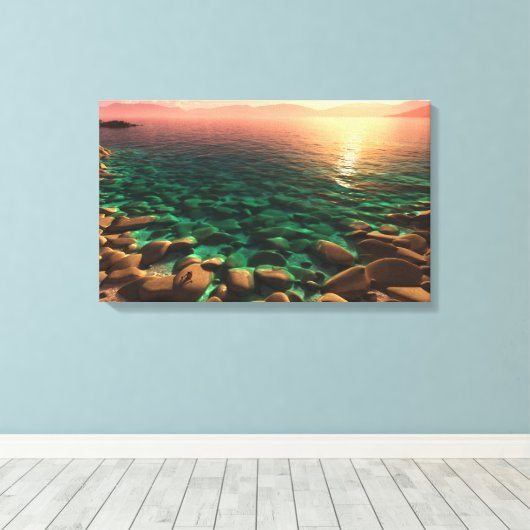 zonaanbidding canvas afdruk (Insitu (Houten vloer))