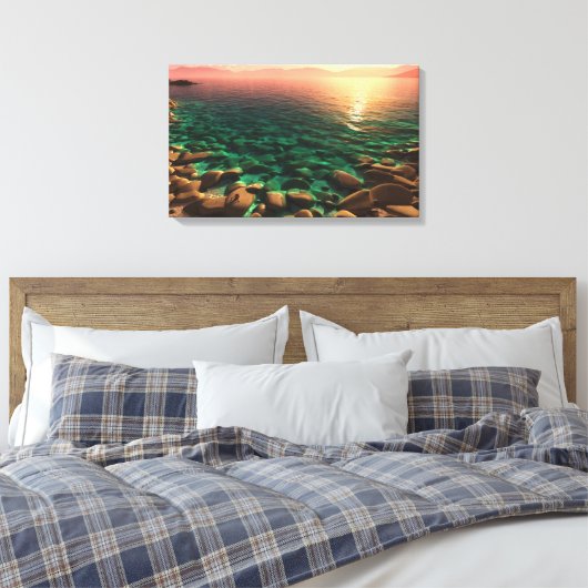 zonaanbidding canvas afdruk (Insitu (Slaapkamer))