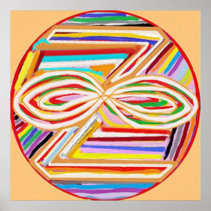 ZONAR - symbool Karuna Reiki Poster